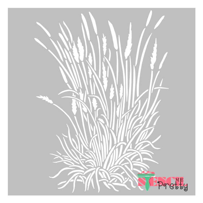 Camo Lake Nature Cattail Grass Stencil — Stencil Me Pretty camo-lake-nature-cattail-grass-stencil-stencil-me-pretty