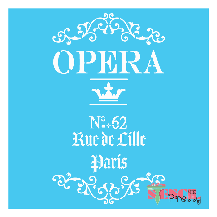 french opera stencil