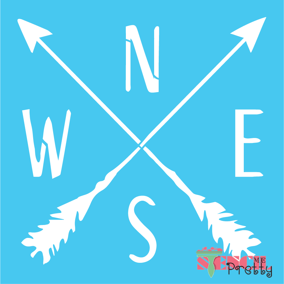 farmhouse directional arrow stencil