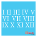 roman numerals stencil