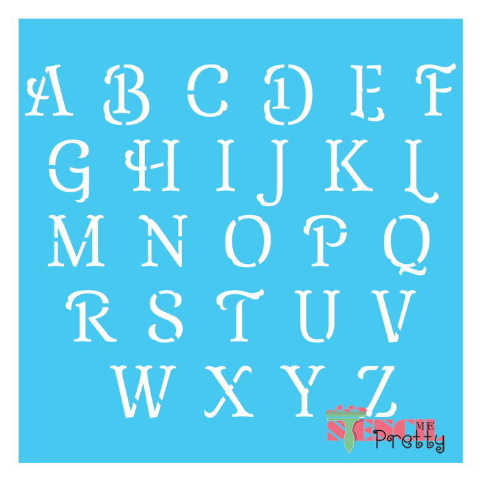 Disney Alphabet Uppercase & Lowercase Letters Font Custom Stencil