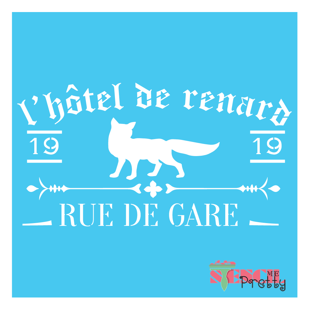 hotel de renard stencil