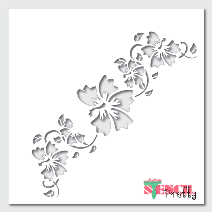 Hibiscus Flower Template, Flower Stencils Wood