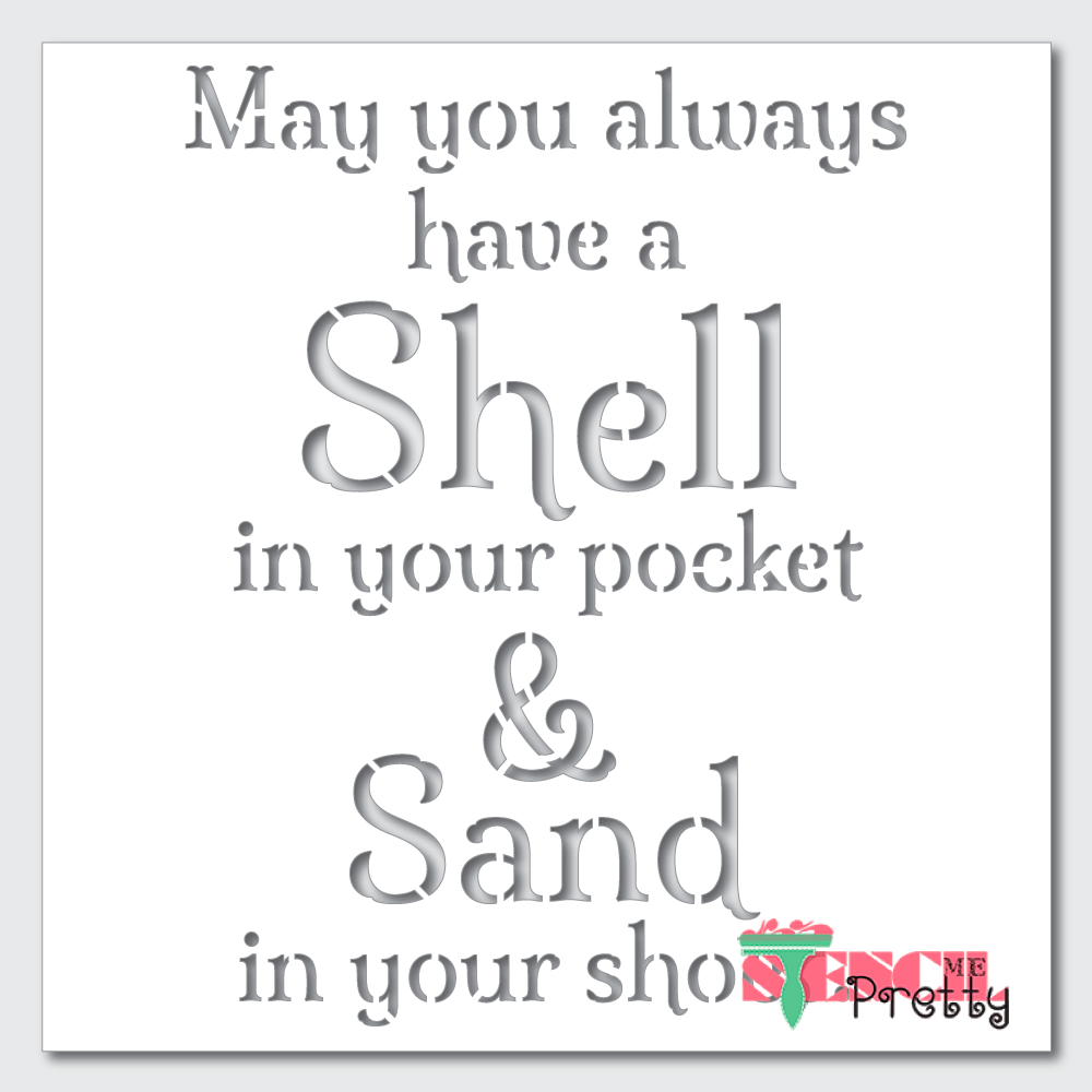 shell in your pocket stencil