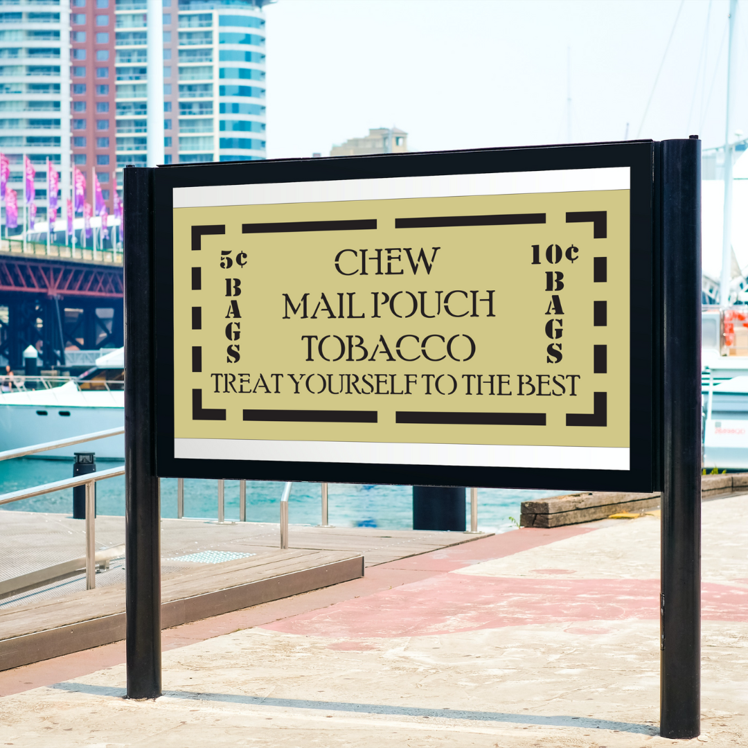 chew tobacco stencil