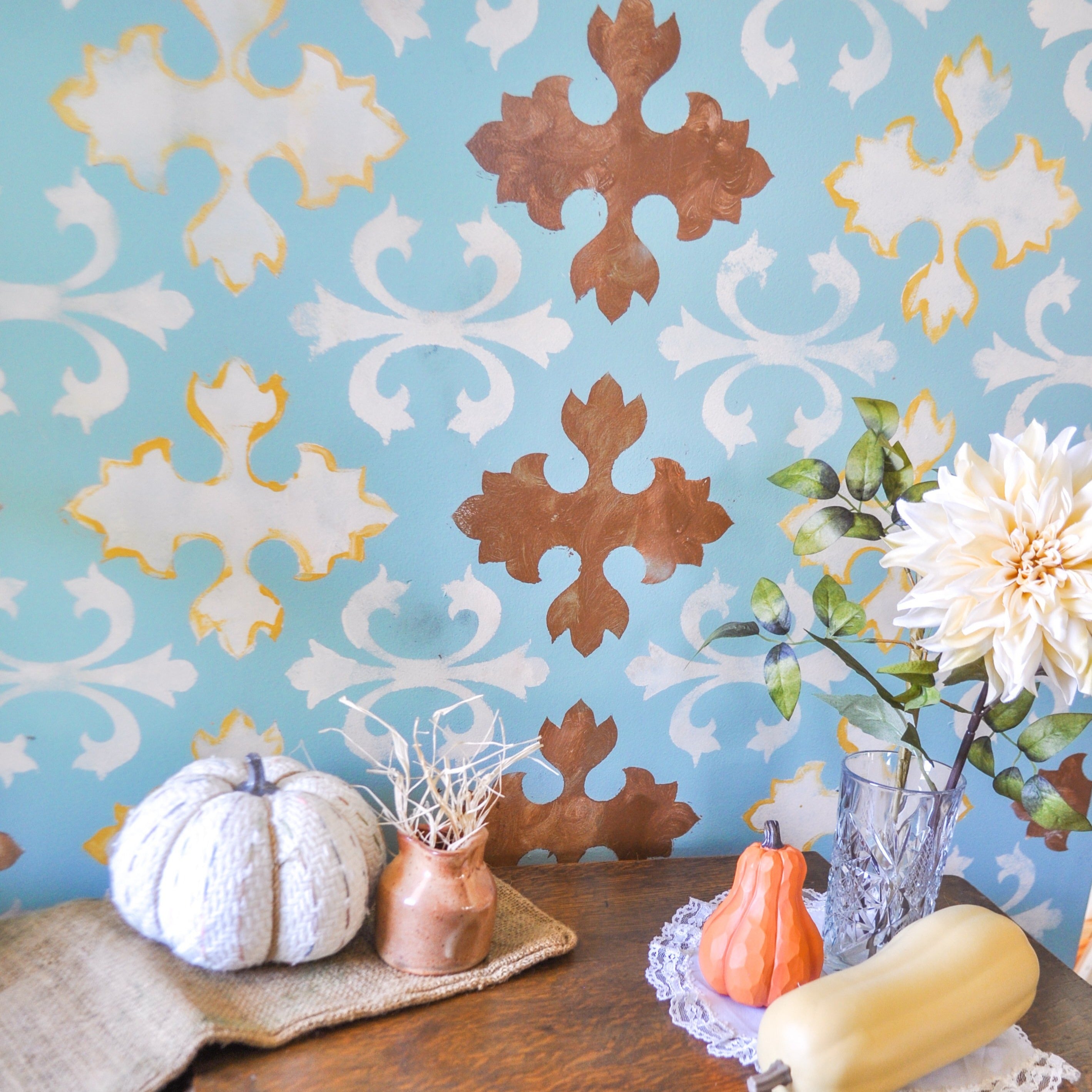 classic victorian wall stencil