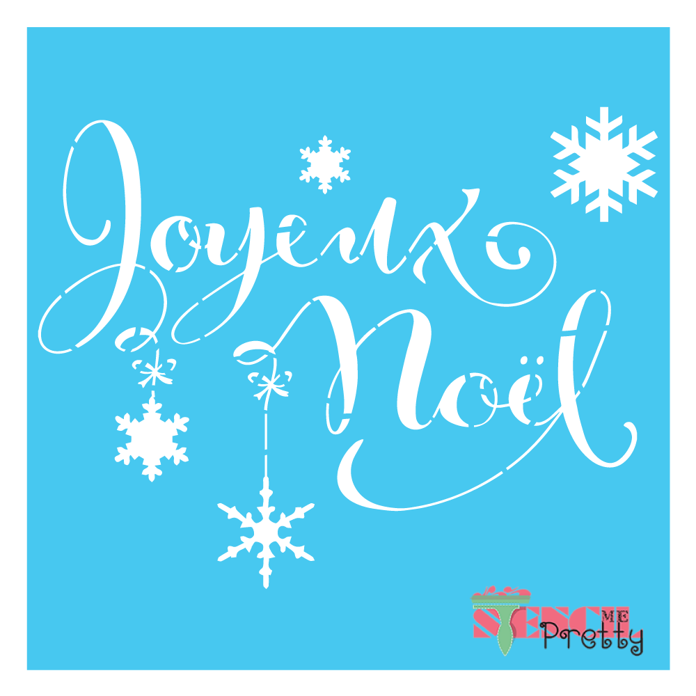 joyeux noel stencil