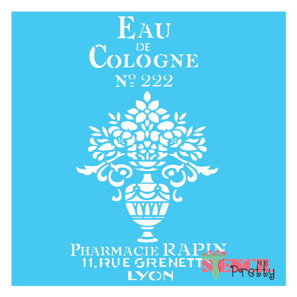 eau de cologne stencil