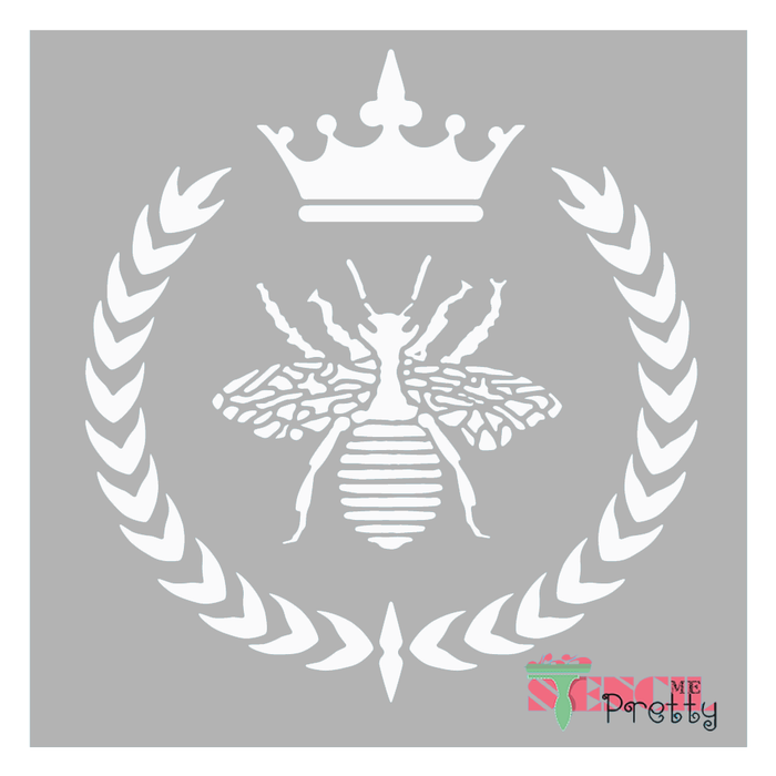 bee crown stencil