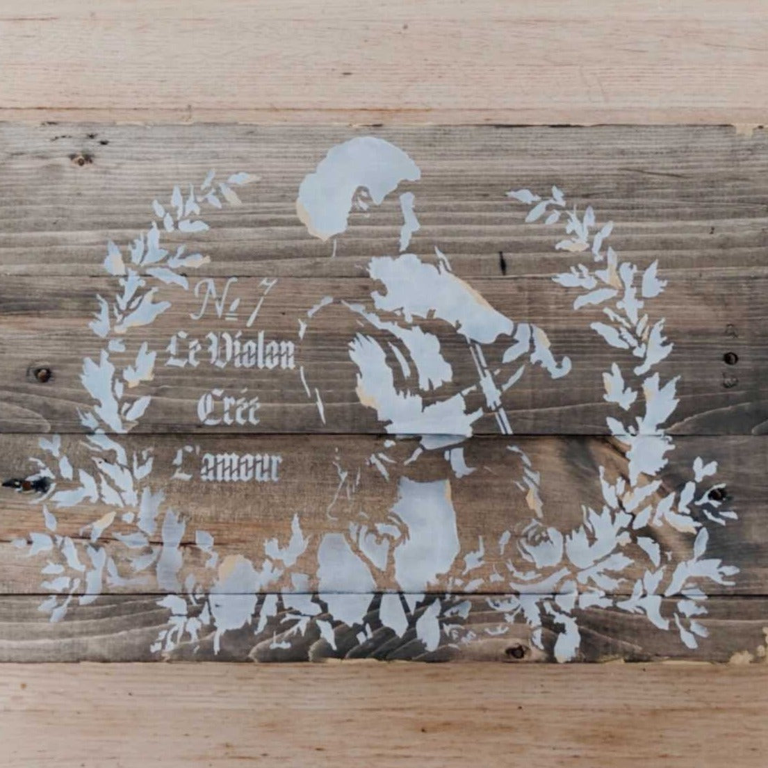french violin stencil