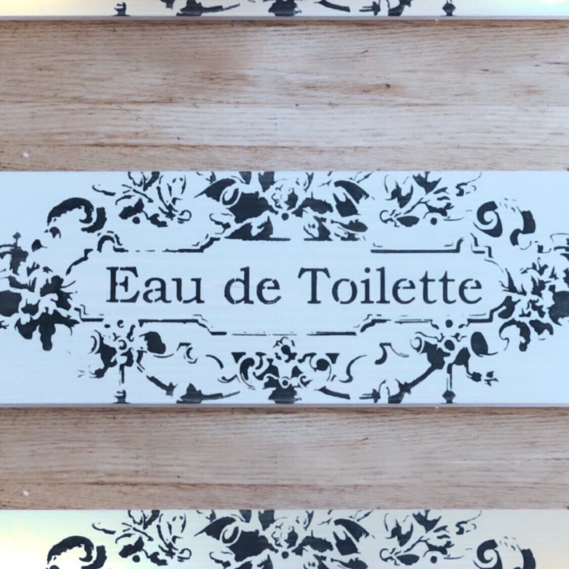 eau de toilette stencil