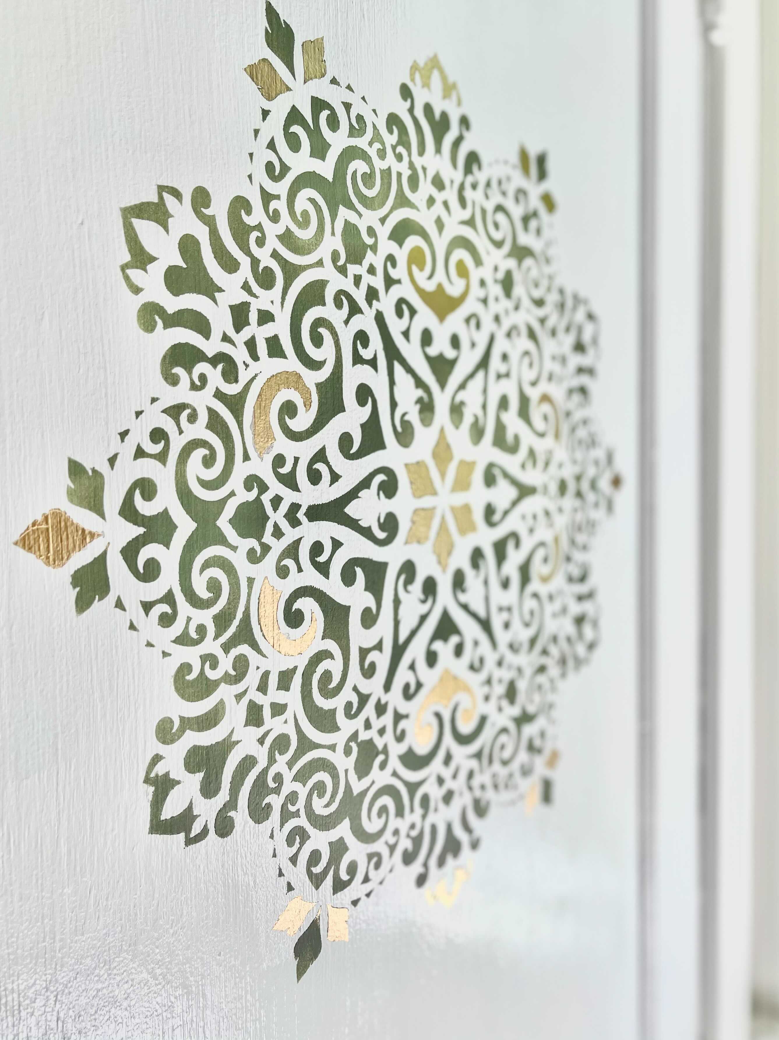 intricate mandala stencil