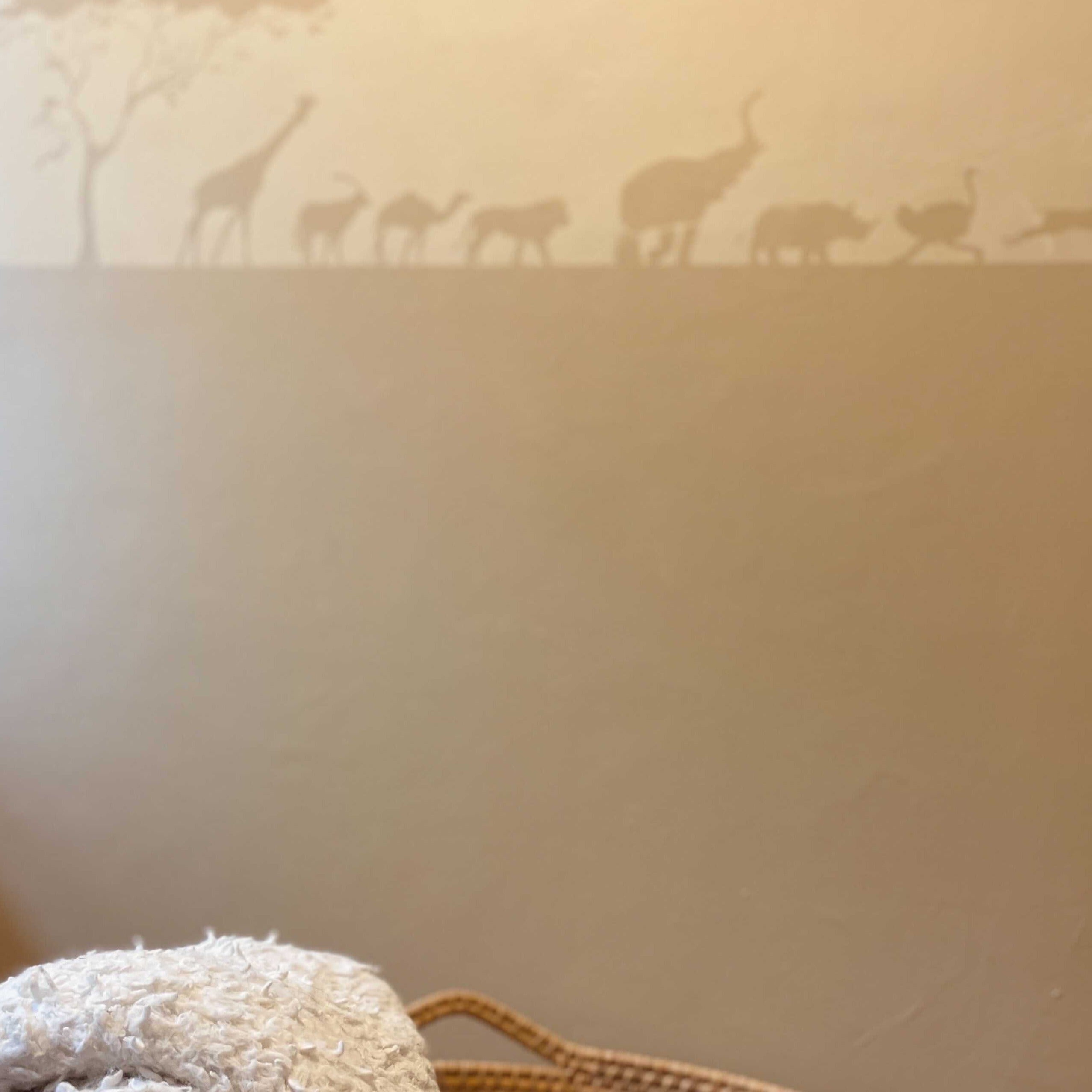 african safari animals stencil