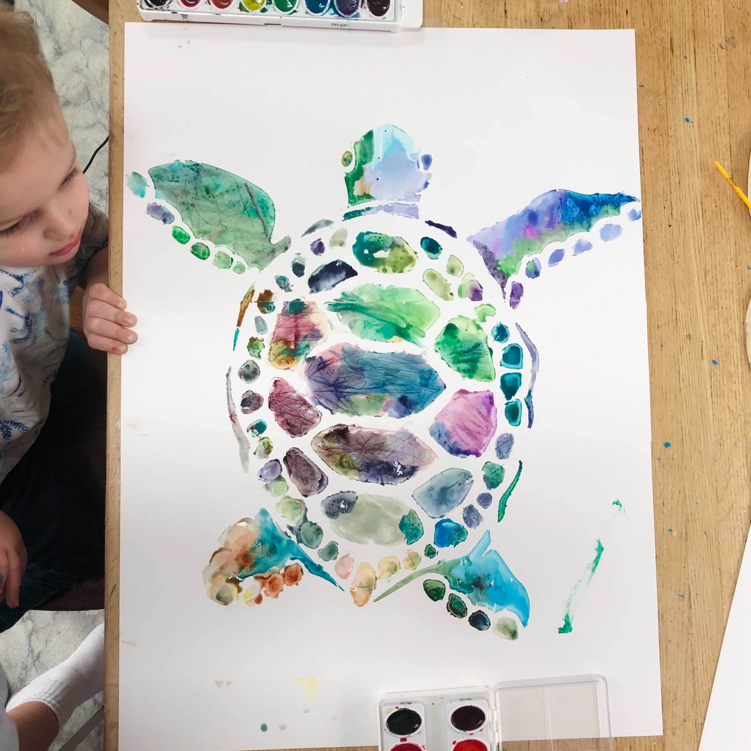 sea turtle stencil