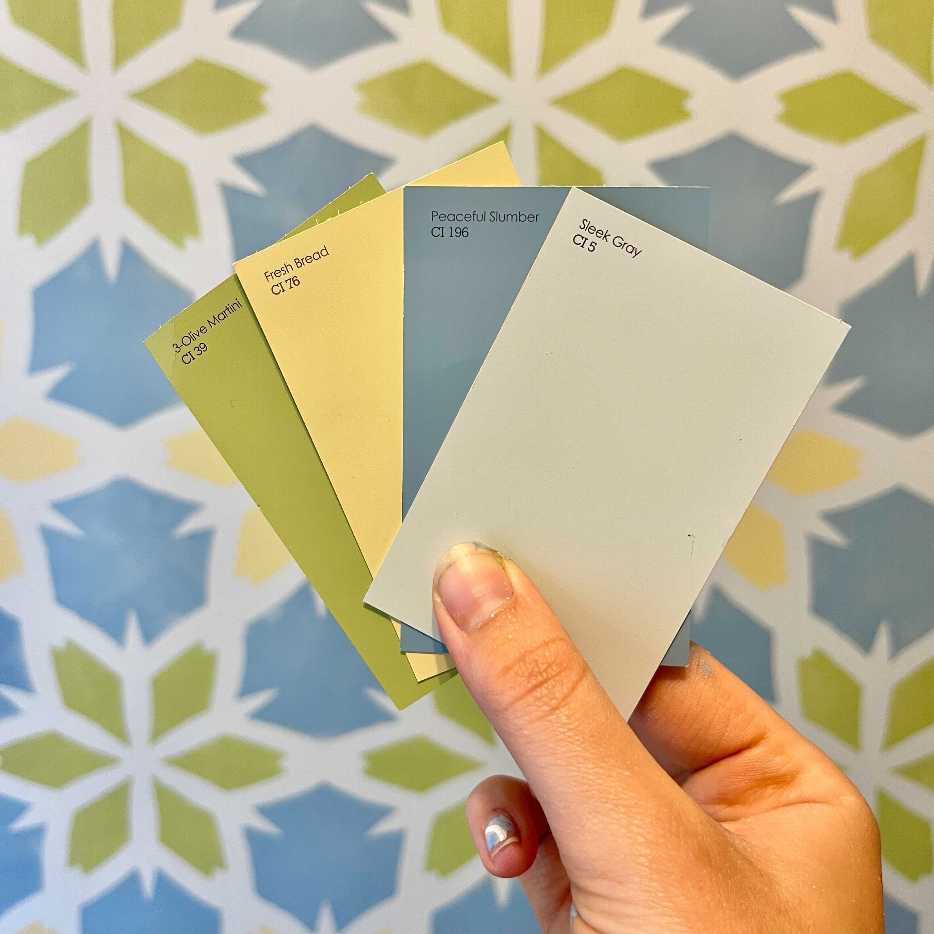 Indian Flower Bush Modern Allover Pattern stencil