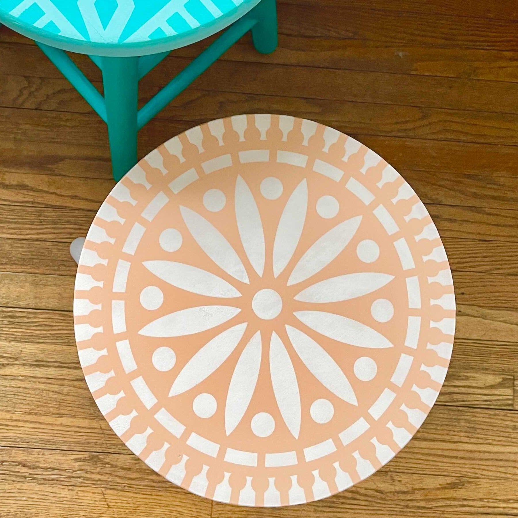 flower medallion stencil