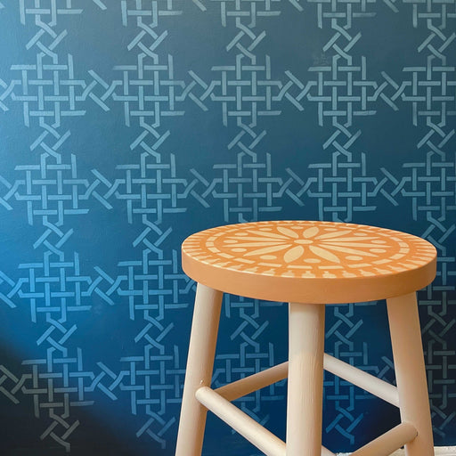 wine cellar pattern stencil