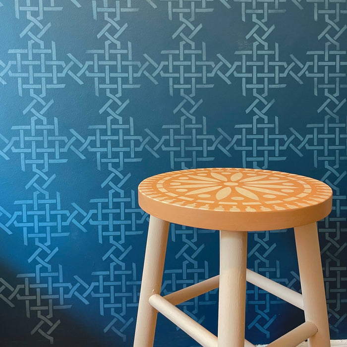wine cellar pattern stencil