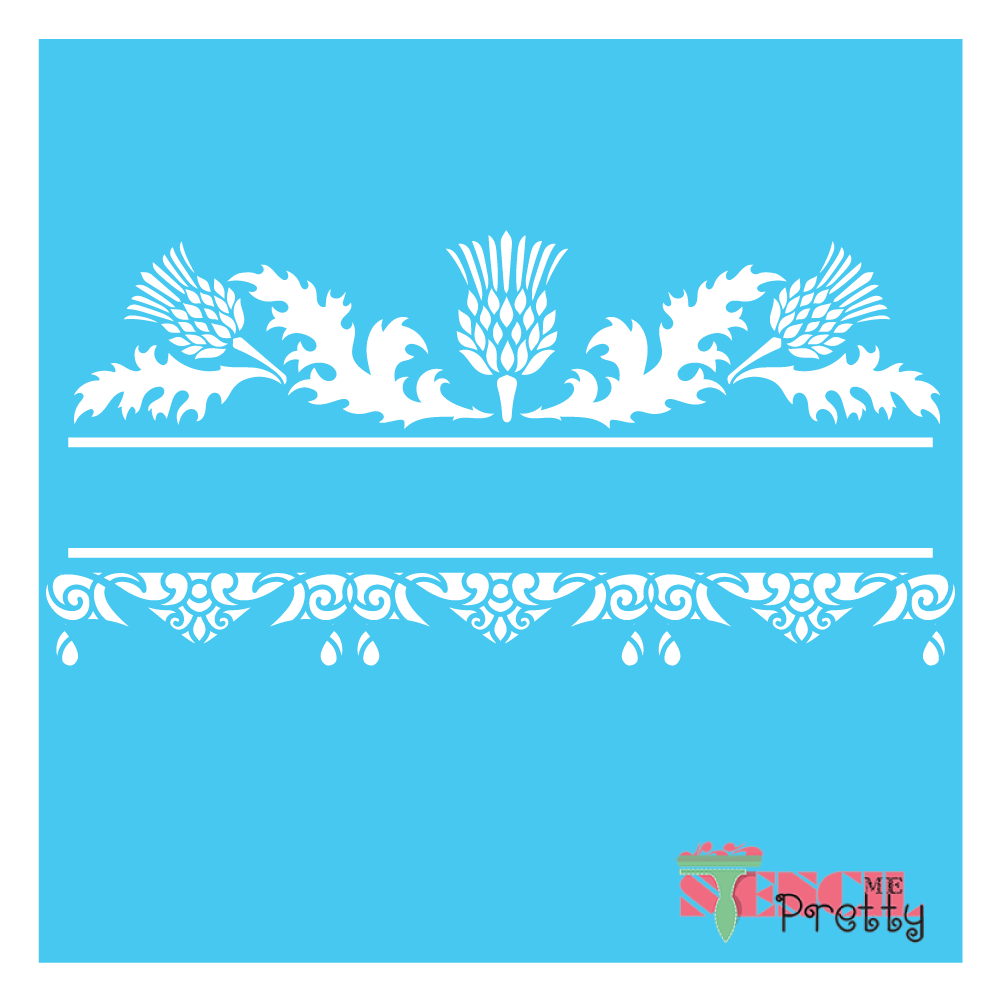 Ornate Victorian Border Stencil — Stencil Me Pretty
