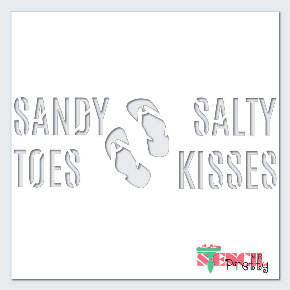 salty kisses stencil