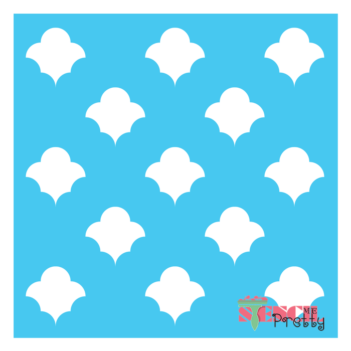 Allover  Moroccan Cloud Pattern Continuous Template