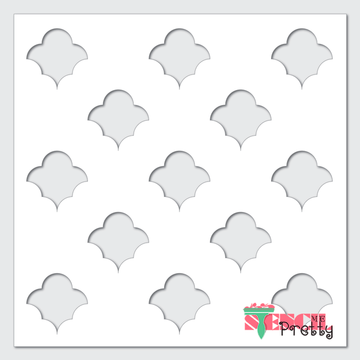 Allover  Moroccan Cloud Pattern Continuous Template