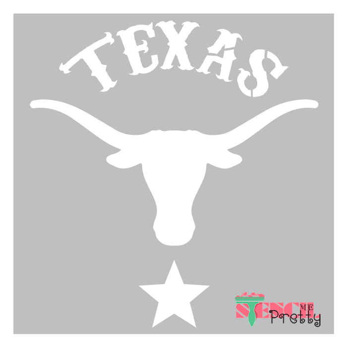 Lone Star State Texas Longhorn Bull Stencil for Painting on Wood — Stencil Me Pretty lone-star-state-texas-longhorn-bull-stencil-for-painting-on-wood-stencil-me-pretty