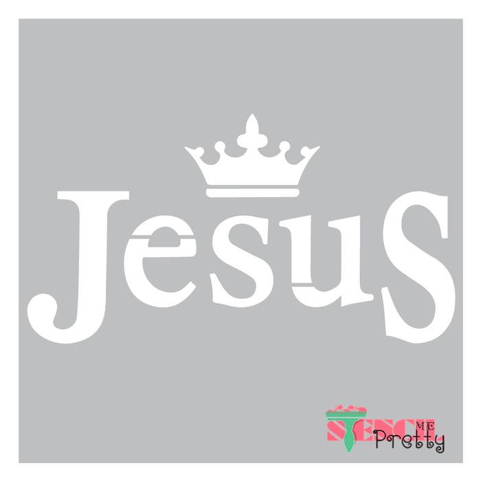 jesus crown stencil