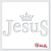 jesus is king stencil