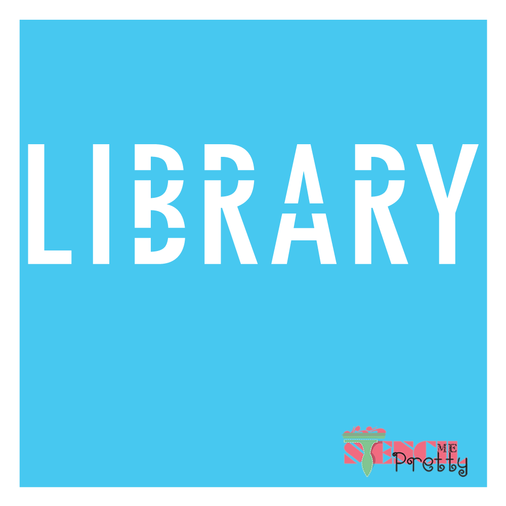 library stencil