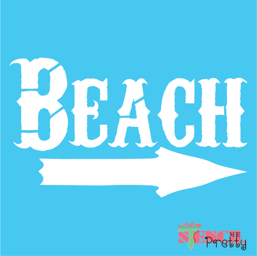 beach arrow stencil