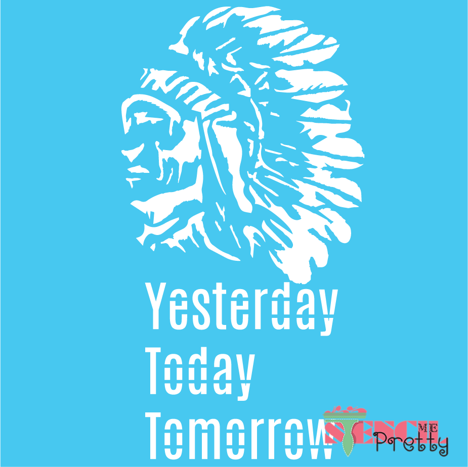 yesterday today tomorrow stencil