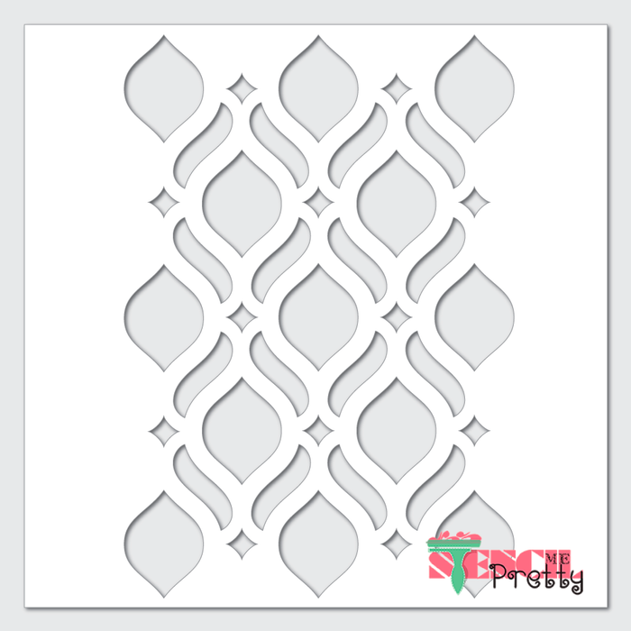 wall stencil continuous pattern