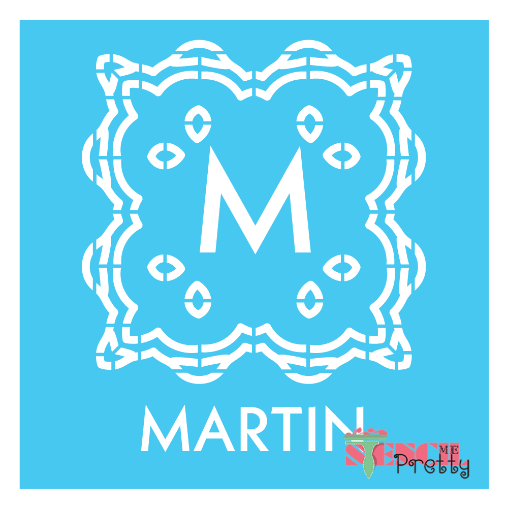 tile monogram stencil