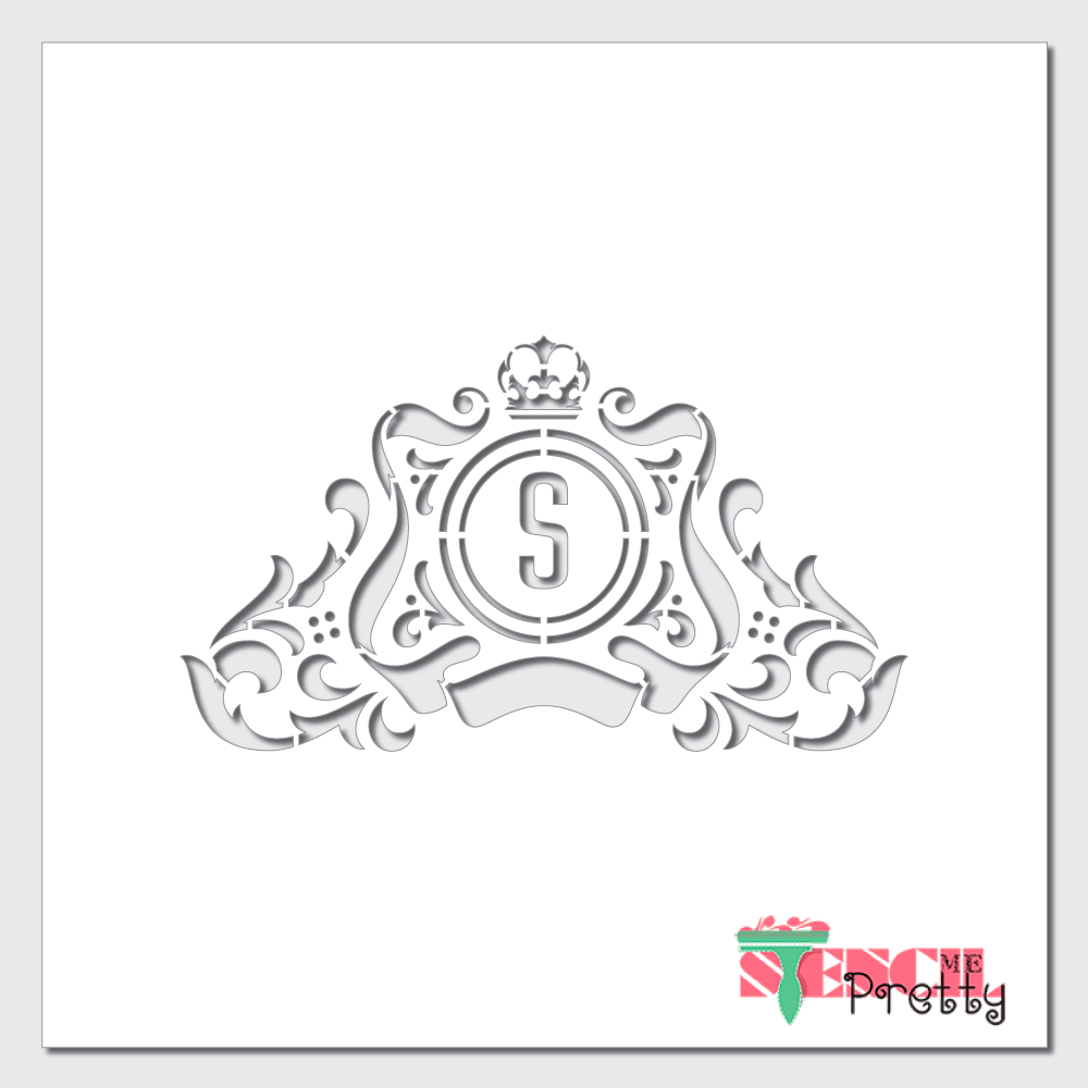 one letter logo stencil