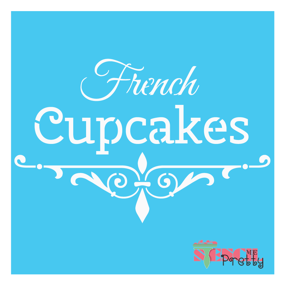 cupcakes stencil