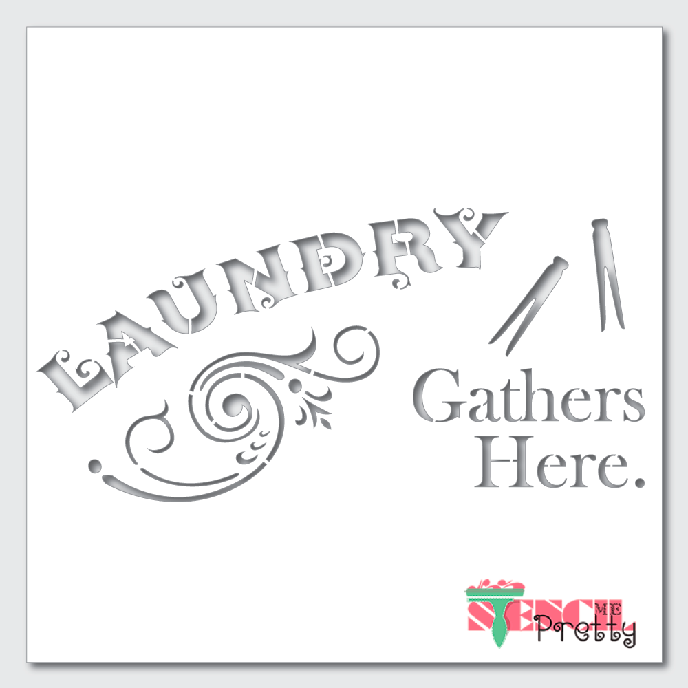 laundry stencil