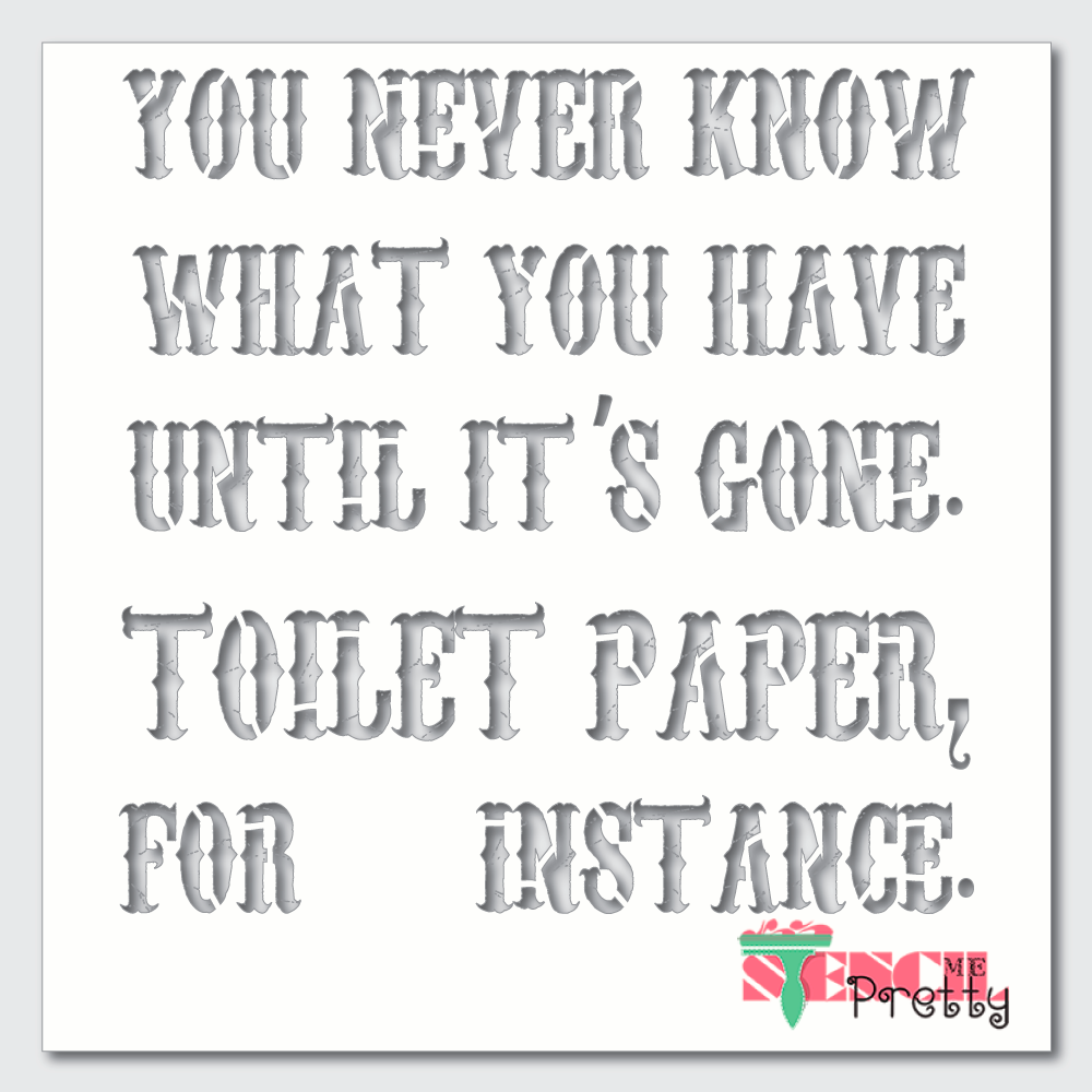 toilet paper stencil