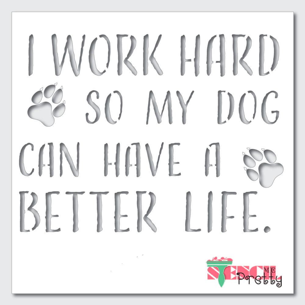 dog lover stencil