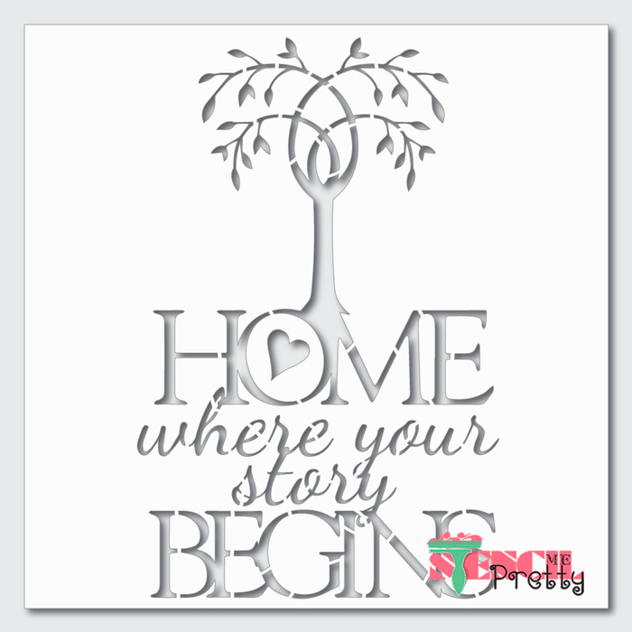 Home Where Your Story Begins Willow Tree Family Sign