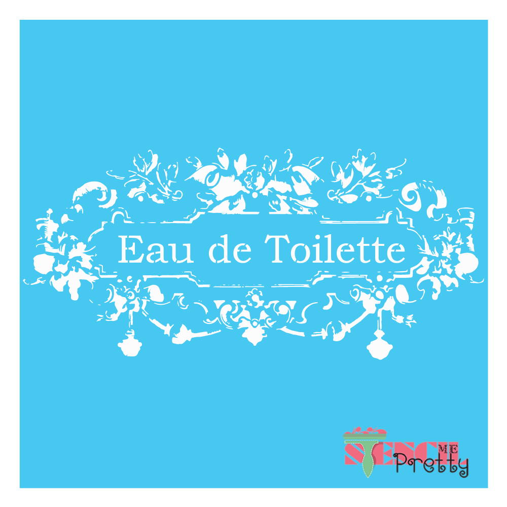 french bathroom stencil