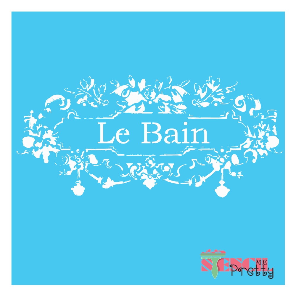 le bain stencil