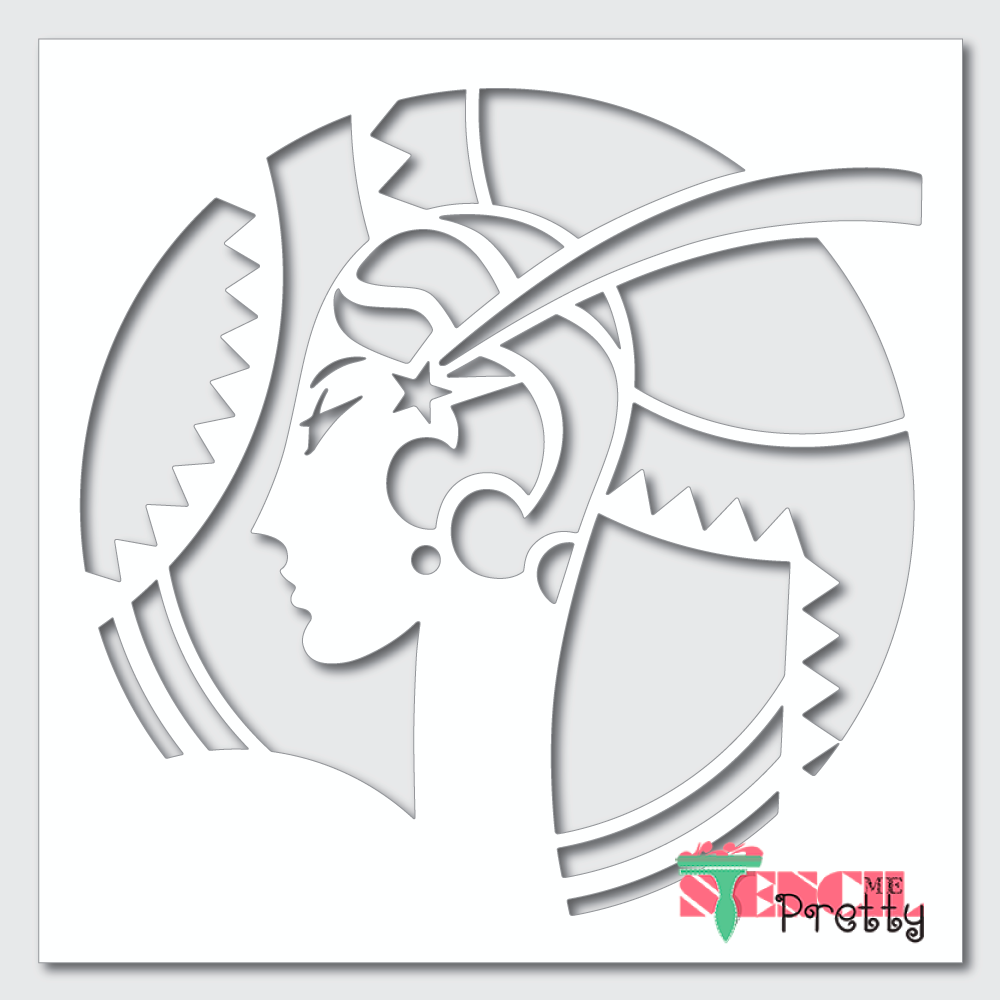 native american stencil