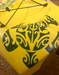 tribal turtle stencil