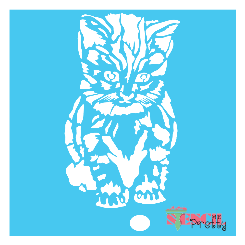 kitten stencil
