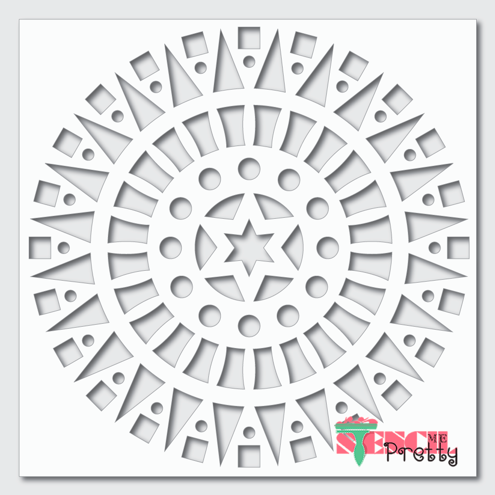 tribal medallion stencil