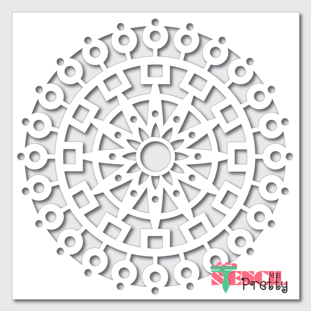 flower mandala stencil