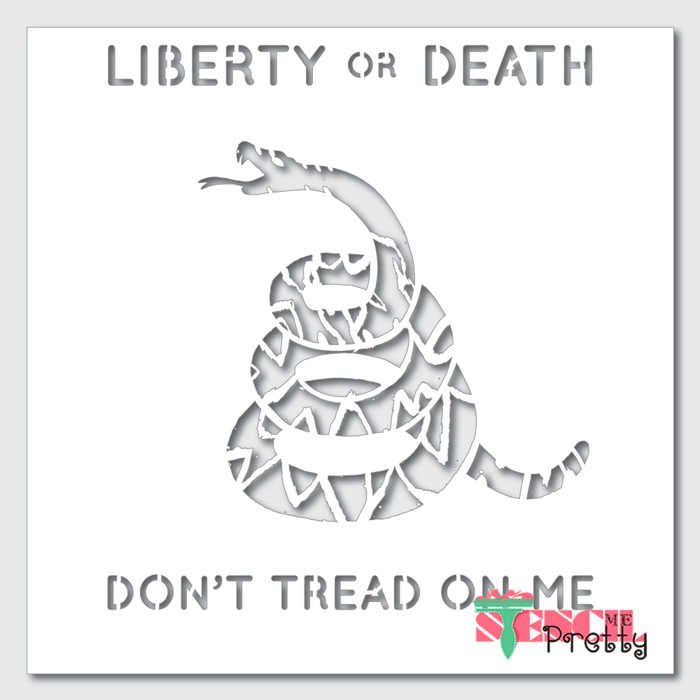 liberty or death stencil