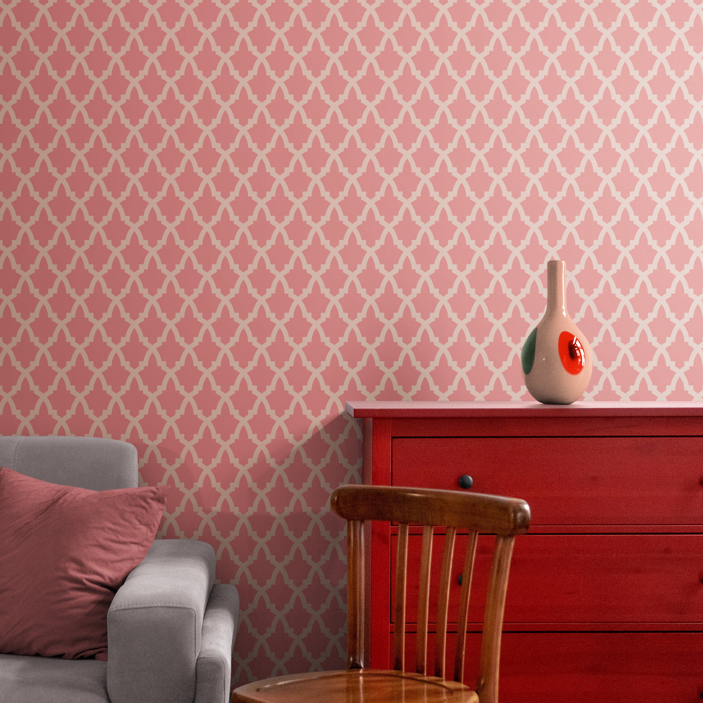 moroccan star stencil