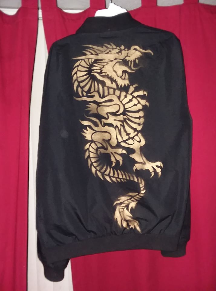 chinese dragon stencil